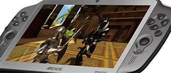 Une tablette console de jeux sous Android