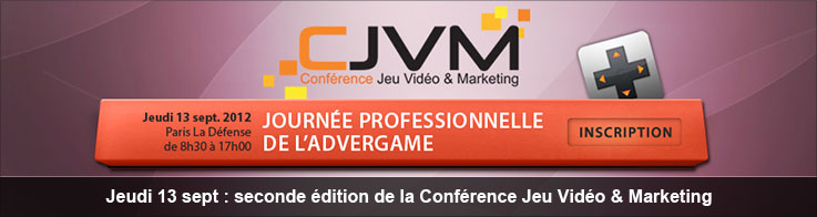 Jeudi 13 sept : seconde dition de la Confrence Jeu Vido & Marketing