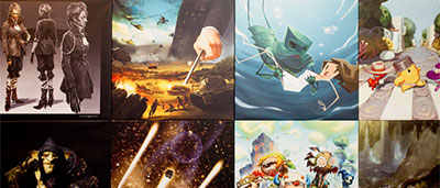 Exposition d'Artworks de jeux video