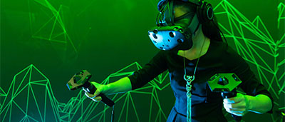 Le casque de realite virtuelle HTC Vive